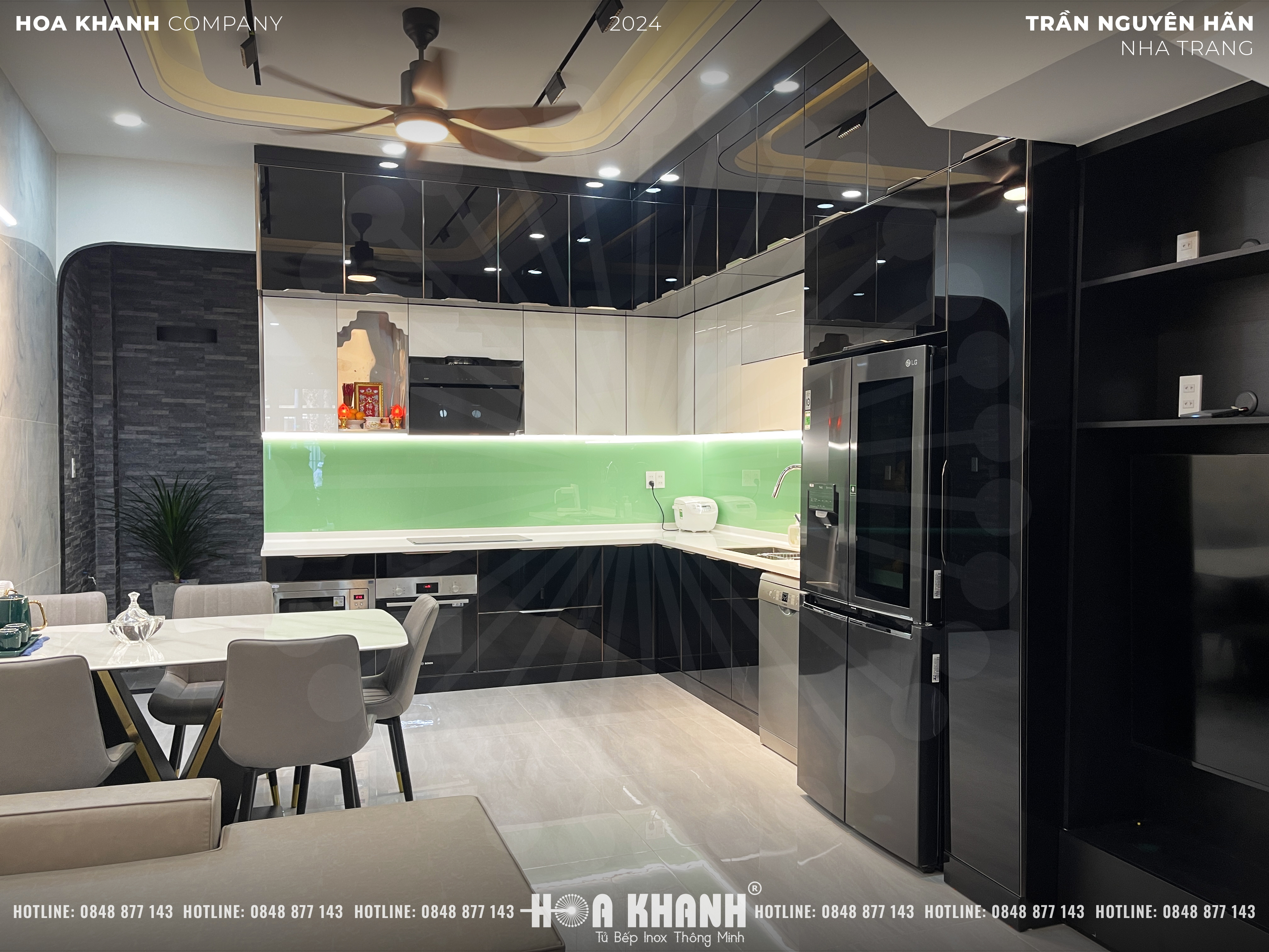 tủ bếp inox Hoa Khanh