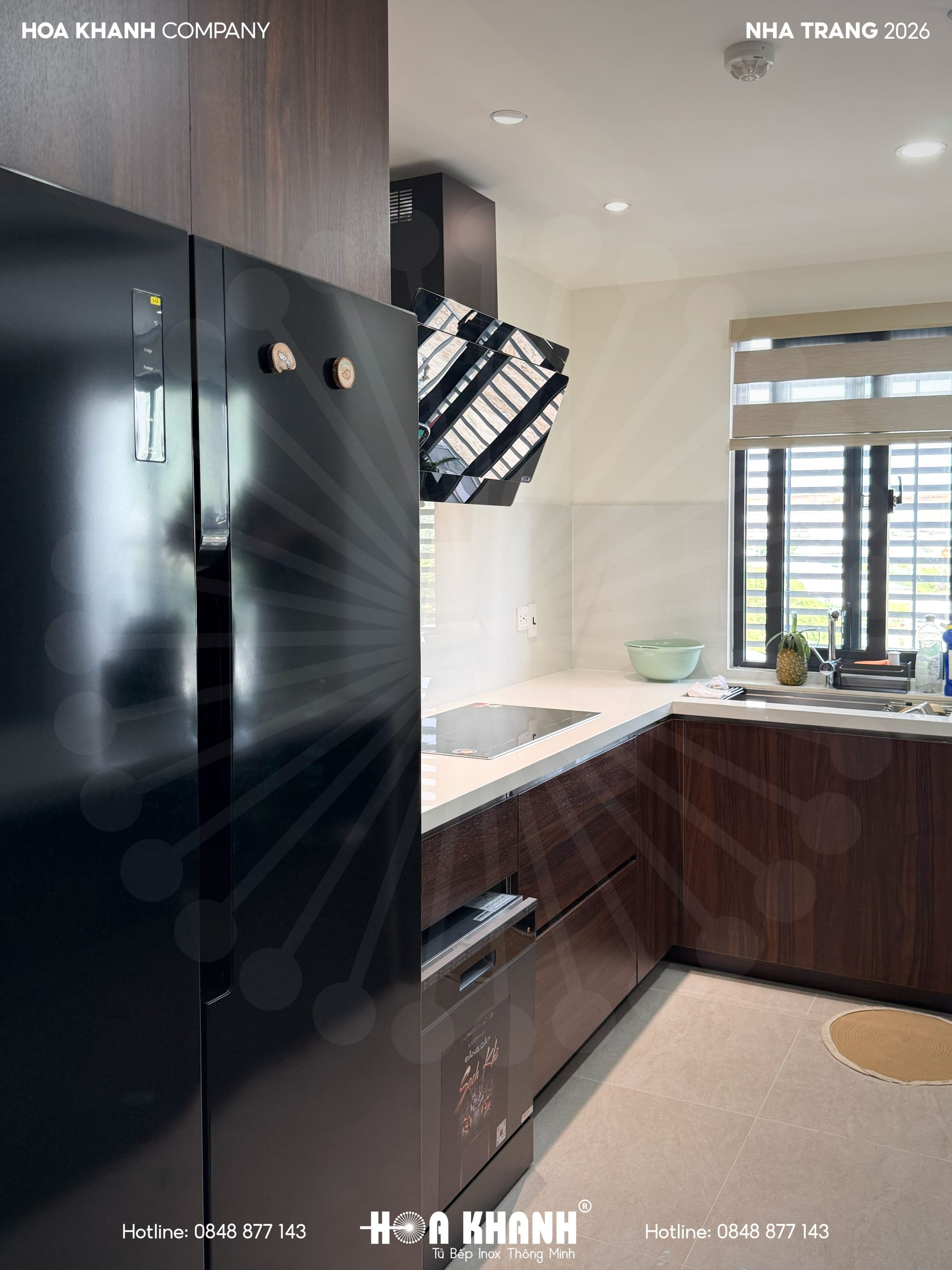 DỰ ÁN TỦ BẾP KẾT HỢP INOX 304 VÀ GỖ MDF CHỐNG ẨM